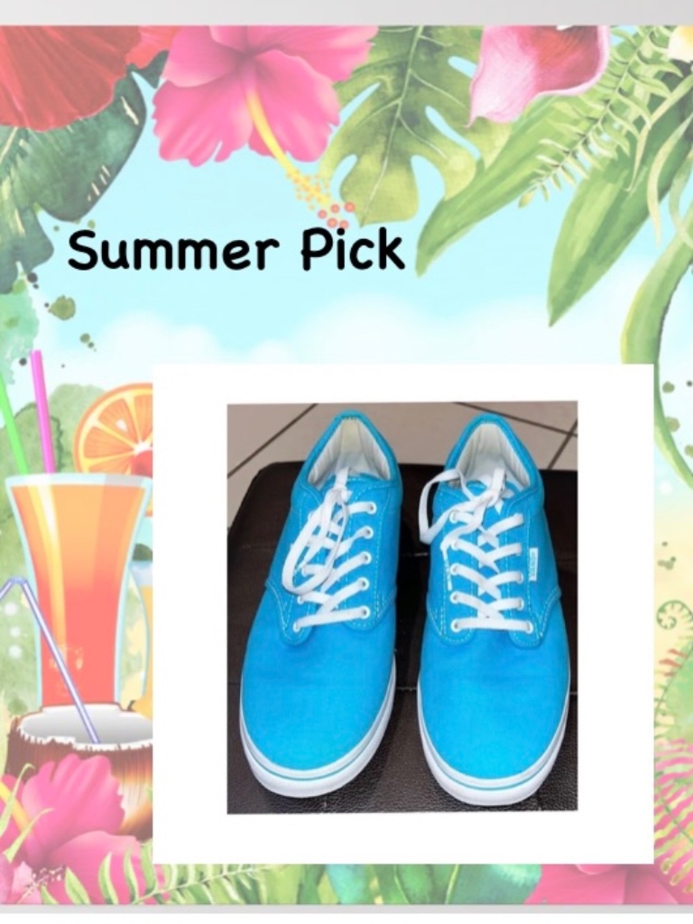 VANS Atwood Low Top Teal Blue Sneaker/Women's Size 9.5